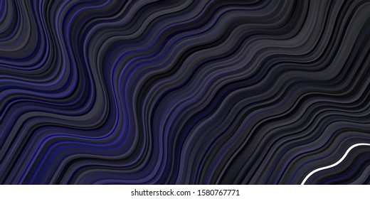 Dark Blue, Red vector texture with curves. Bright sample with colorful bent lines, shapes. Best design for your posters, banners.
