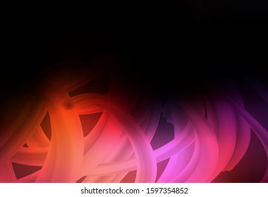 Dark Blue, Red vector texture with bent lines. Shining colorful illustration in simple style. Abstract style for your business design.