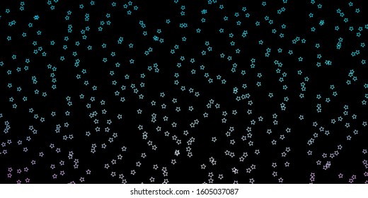 Dark Blue, Red vector texture with beautiful stars. Modern geometric abstract illustration with stars. Design for your business promotion.