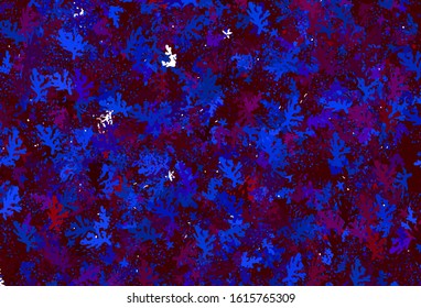 Dark Blue, Red vector texture with abstract forms. Modern abstract illustration with colorful random forms. Best smart design for your business.