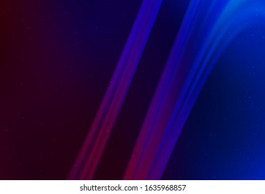 Dark Blue, Red vector texture with milky way stars. Modern abstract illustration with Big Dipper stars. Pattern for futuristic ad, booklets.