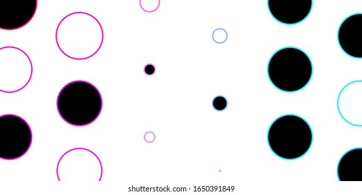 Dark Blue, Red vector texture with circles. Colorful illustration with gradient dots in nature style. Pattern for booklets, leaflets.