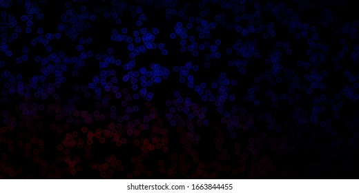 Dark Blue, Red vector texture with religion symbols. Abstract illustration with gothic gradient shapes. Design for magic, spiritual events.