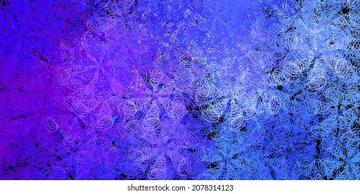 Dark blue, red vector texture with disks. Abstract decorative design in gradient style with bubbles. Pattern for business ads.