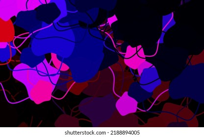 Azul oscuro, textura vectorial roja con formas abstractas. Ilustración con formas gradientes coloridas en estilo abstracto. Diseño moderno para su tarjeta de visita.