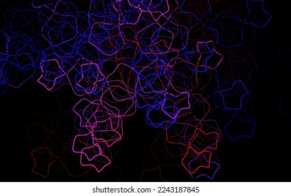 Dark Blue, Red vector texture with abstract forms. Modern abstract illustration with colorful random forms. Background for a cell phone.