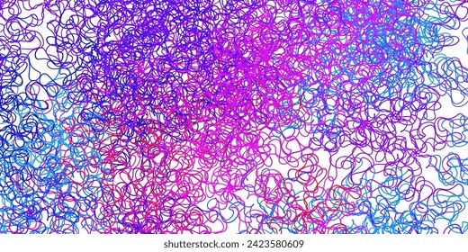 Dark blue, red vector texture with curves. Colorful geometric sample with gradient curves.  Pattern for websites, landing pages.