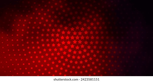 Dark Blue, Red vector texture with beautiful stars. Modern geometric abstract illustration with stars. Theme for cell phones.