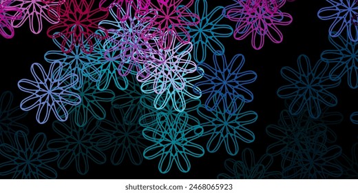 Dark Blue, Red vector texture with memphis shapes. Colorful illustration with simple gradient shapes. Background for cell phones.