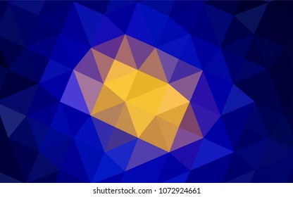 Dark Blue, Red vector triangle mosaic texture. Geometric illustration in Origami style with gradient.  The best triangular design for your business.