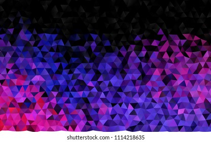 Dark Blue, Red vector triangle mosaic pattern. Shining colored illustration in a Brand new style. Brand new design for your business.