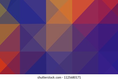 Dark Blue, Red vector triangle mosaic cover. Shining colored illustration in a new style. Brand-new style for your business design.