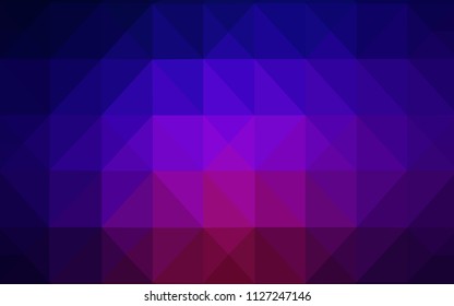 Dark Blue, Red vector triangle mosaic cover. Colorful abstract illustration with triangles. The best triangular design for your business.