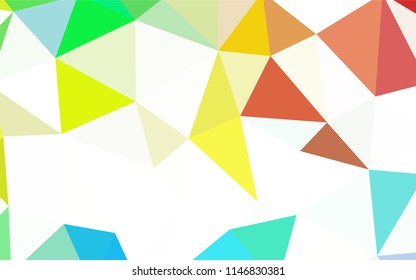 Dark Blue, Red vector triangle mosaic cover. A sample with polygonal shapes. Polygonal design for your web site.
