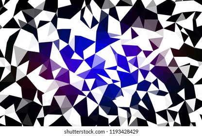 Dark Blue, Red vector triangle mosaic cover. Colorful illustration in abstract style with triangles. Brand new design for your business.