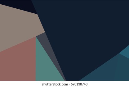 Dark Blue, Red vector triangle mosaic pattern. Geometric illustration in Origami style with gradient.  The textured pattern can be used for background.