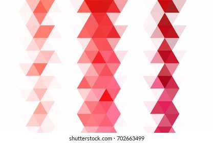 Dark Blue, Red vector triangle mosaic pattern. Shining illustration, which consist of triangles. A new texture for your design.