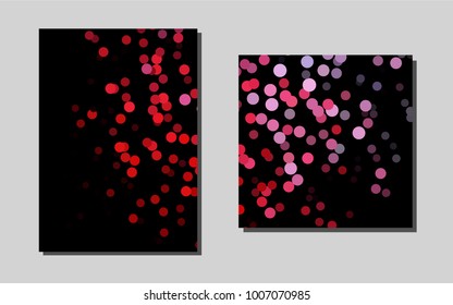 Dark Blue, Redvector background for presentations. Booklet with textbox on colorful abstract background. Beautiful design for cover of notepads.