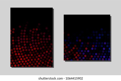 Dark Blue, Redvector background for presentations. Blurred decorative design in abstract style with textbox. Pattern can be used as a template for calendars.