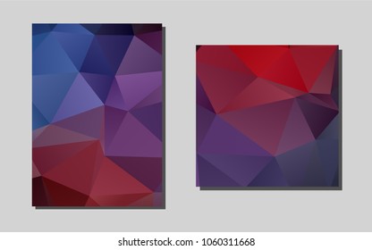 Dark Blue, Redvector layout for Leaflets. Web interface on abstract background with colorful gradient. Pattern for ads, leaflets, labels of your business.