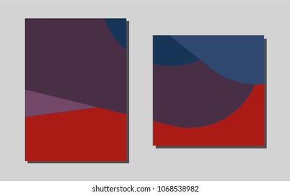 Dark Blue, Redvector layout for Leaflets. Blurred decorative design in abstract style with textbox. Pattern can be used as a template for calendars.