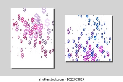 Dark Blue, Redvector template for landing pages. Blurred decorative design in abstract style with textbox. Beautiful design for cover of notepads.