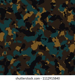 Dark blue and blue seamless camo texture vector