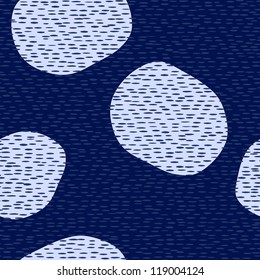 Dark Blue Seamless Layout. Vector Background