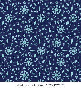 Dark Blue Seamless Pattern Fabric Surface 
wallpaper
