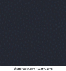 Dark blue seamless pattern with random oval and rounded shapes. Small ovals and rounds on deep blue background. Vector pattern for wrapping paper, package, fabric print, textile and other.