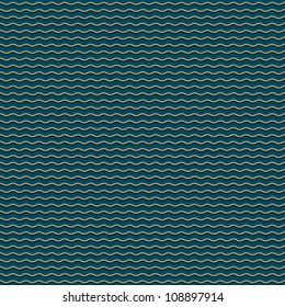 Dark blue seamless pattern with stylized waves.Vector eps10
