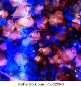 Dark blue seamless texture with pink inclusion. Abstract vector background for web page, banners backdrop, fabric, home decor, wrapping