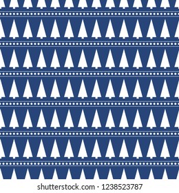 dark blue seamless with winter design christmas tree