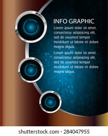 dark blue silver brown Web Design Website Elements Template for graphic internet. text box. label. infographics. metal. card. pixel. Metals, alloys, steel, aluminum. button