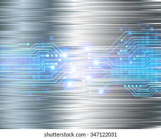 dark blue silver color Light Abstract Technology background for computer graphic website internet and business. circuit. illustration. digital. infographics. binary code background. eye