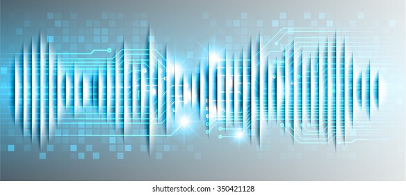 dark blue silver Light Abstract Technology background for computer graphic website internet business. circuit. vector illustration. abstract. infographics. motion move blur. pixel. scan virus. wave