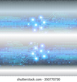 dark blue silver Light Abstract Technology background for computer graphic website internet and business. circuit. illustration. digital. infographics. binary code. www. vector.pixel. scan virus