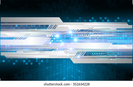 Dark blue silver Light Abstract Technology background for computer graphic website internet and business. circuit. vector illustration. infographics. motion move blur.neon. pixel.