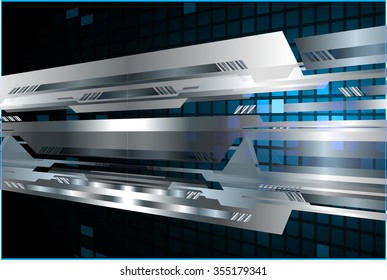 dark blue silver Light Abstract Technology background for computer graphic website internet and business. circuit. illustration. digital. infographics. binary code background. Global