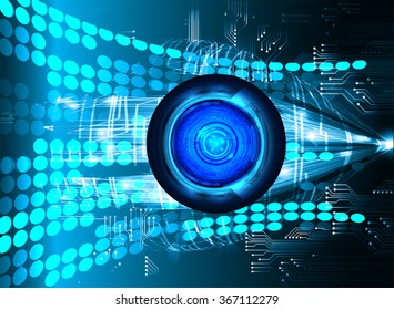 dark blue silver Light Abstract Technology background for computer graphic website internet and business. circuit. illustration.digital.infographics. binary code. zero one. eye. scan virus