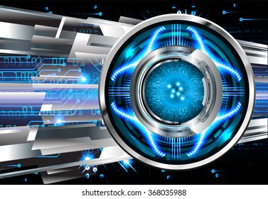 dark blue silver Light Abstract Technology background for computer graphic website internet and business. circuit. illustration.digital.infographics. binary code. zero one. eye. scan virus vector