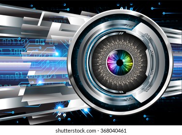 dark blue silver Light Abstract Technology background for computer graphic website internet and business. circuit. illustration.digital.infographics. binary code. zero one. eye. scan virus vector