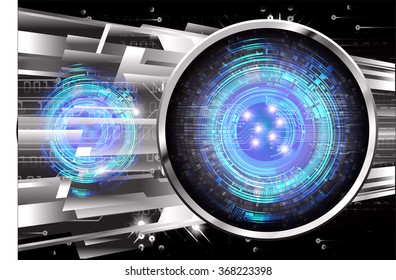 dark blue silver Light Abstract Technology background for computer graphic website internet and business. circuit. illustration.digital.infographics. binary code. zero one. eye scan virus vector