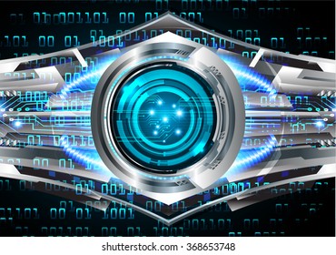 dark blue silver Light Abstract Technology background for computer graphic website internet and business. circuit. illustration.digital.infographics. binary code. zero one. eye. scan virus vector