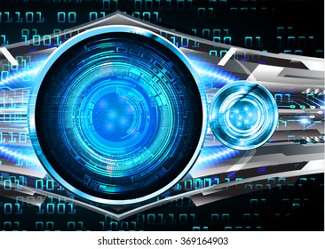dark blue silver Light Abstract Technology background for computer graphic website internet and business. circuit. illustration.digital.infographics. binary code. zero one. eye. scan virus vector