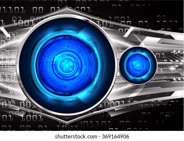 dark blue silver Light Abstract Technology background for computer graphic website internet and business. circuit. illustration.digital.infographics. binary code. zero one. eye. scan virus vector