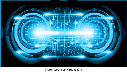 dark blue silver Light Abstract Technology background for computer graphic website internet and business. circuit. illustration.digital.infographics. binary code. zero one. eye. scan virus vector