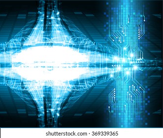 dark blue silver Light Abstract Technology background for computer graphic website internet and business. circuit. illustration.digital.infographics. binary code. zero one. eye. scan virus vector
