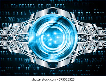 Dark blue silver Light Abstract Technology background for computer graphic website internet and business. circuit. vector illustration. infographics. motion move blur.neon. pixel. eye scan virus