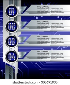 dark blue silver Web Design Website Elements Template for graphic internet. text box. label. info graphics. metal. card. pixel. Metals, alloys, steel, aluminum. button. infographics